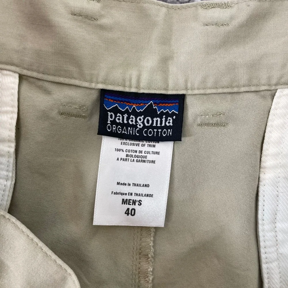 Patagonia Shorts Mens 40 All Wear Chino 8.5 Inseam Khaki Tan Organic Cotton NWT